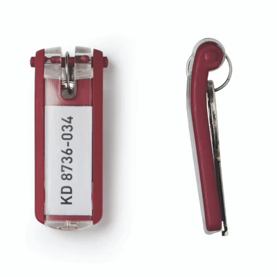 Zawieszki do kluczy KEY CLIP DURABLE, 24 sztuki (mix kolorów)