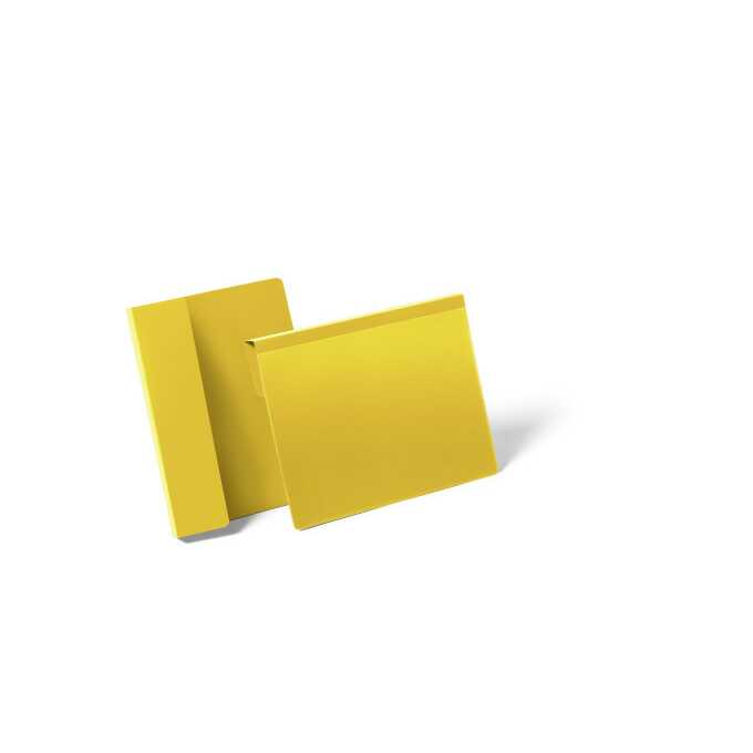 Kieszeń magazynowa z zakładką A4 pozioma DURABLE - Kolor: żółty