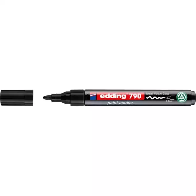 Marker olejowy Edding 790, PCR, czarny
