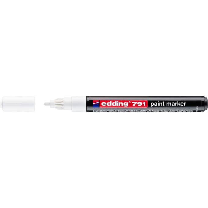 Marker olejowy Edding 791 biały 1-2 mm