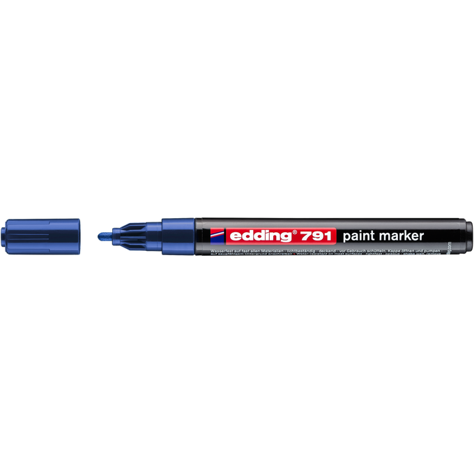 Marker olejowy Edding 791 niebieski 1-2 mm
