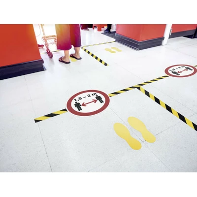 Oznaczenie podłogowe &quot;stopy&quot;, odklejalne