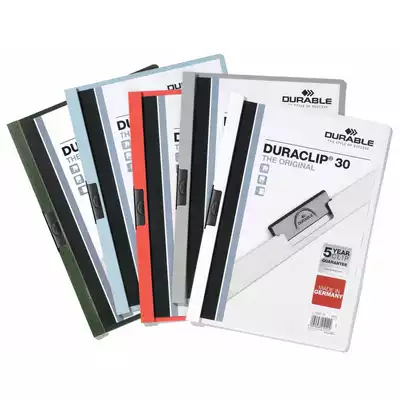 Skoroszyt zaciskowy DURACLIP® 30 A4, kolorowy