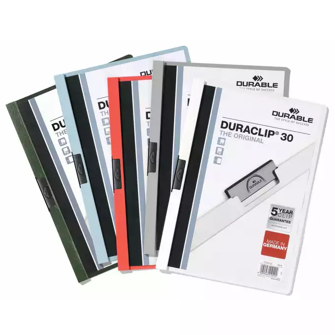 Skoroszyt zaciskowy DURACLIP® 30 A4, kolorowy