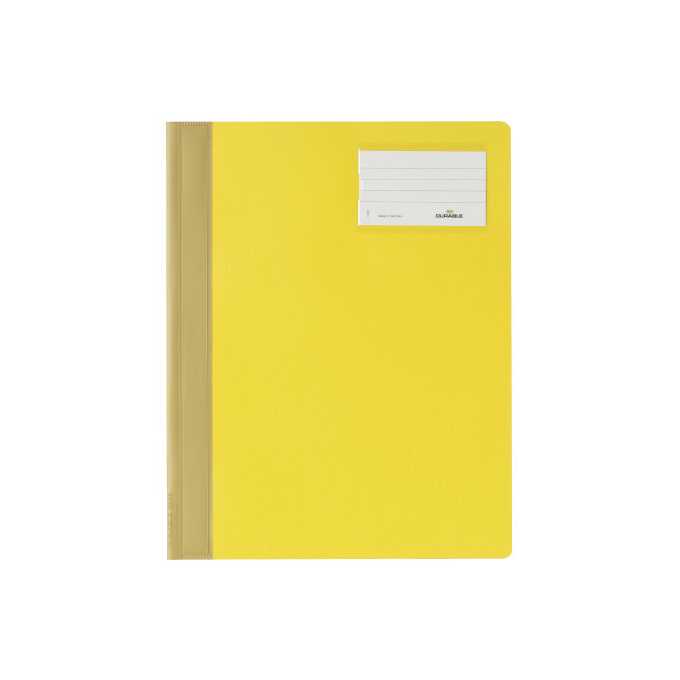 Skoroszyt A4 z nieprzezroczystą okładką - Kolor: żółty