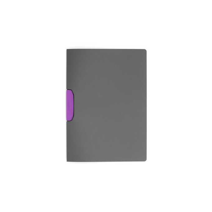 DURASWING, skoroszyt zaciskowy z ciemnej folii z kolorowym zaciskiem; 1-30 kartek - Kolor: różowy