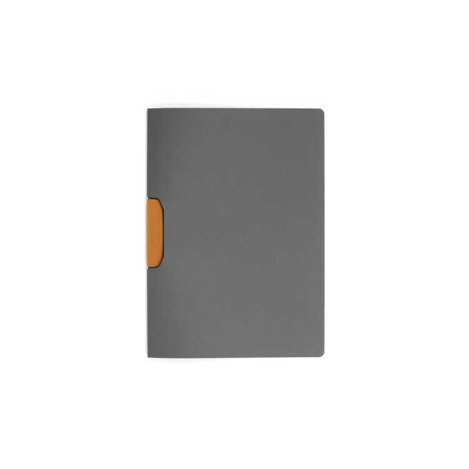 DURASWING, skoroszyt zaciskowy z ciemnej folii z kolorowym zaciskiem; 1-30 kartek - Kolor: pomarańczowy