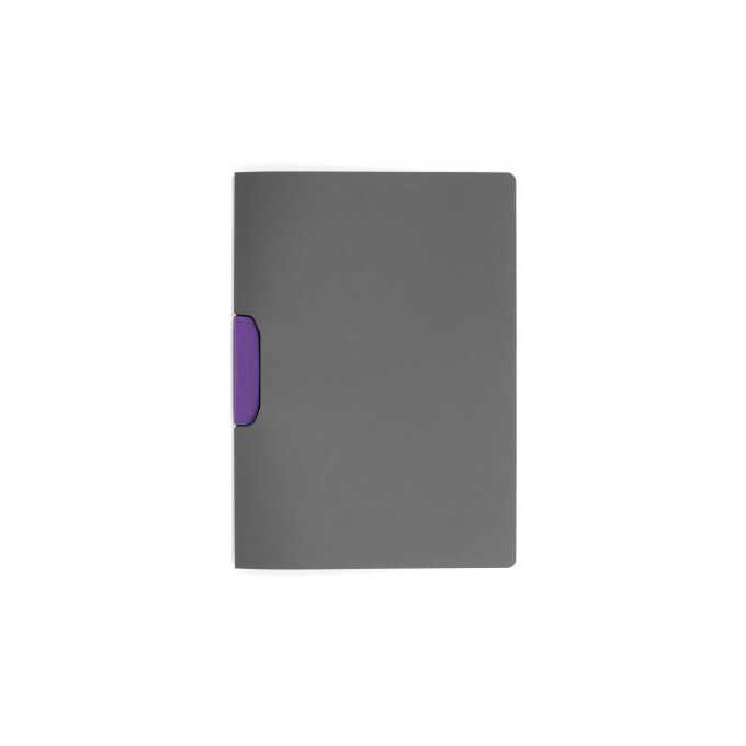DURASWING, skoroszyt zaciskowy z ciemnej folii z kolorowym zaciskiem; 1-30 kartek - Kolor: jasnofioletowy