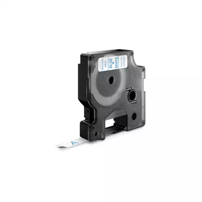 DYMO LM Taśma D1 9mm x 7m niebieski nadruk na białym tle