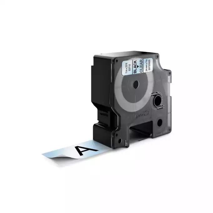 DYMO LM Taśma D1 czarny nadruk na przezroczystym tle 24mm x 7m