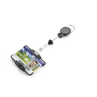 Etui do kart na 1 kartę z mechanizmem ściągającym Jojo EXTRA STRONG, czarny