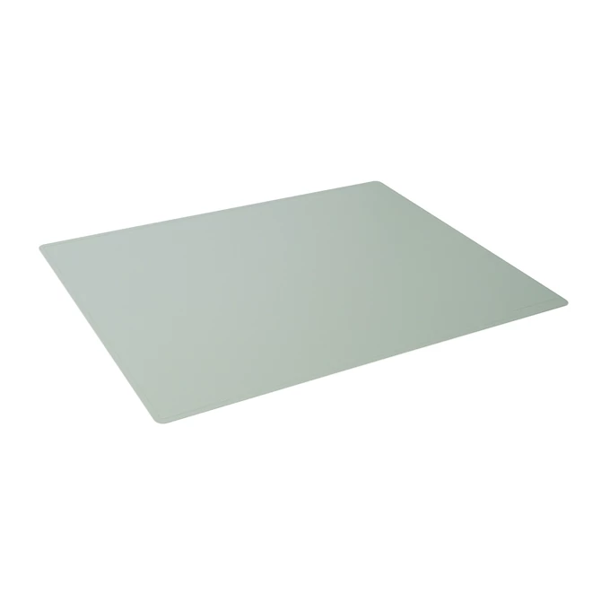 Podkład na biurko 530x400 mm ozdobne krawędzie PP nieprzezroczyste, szary