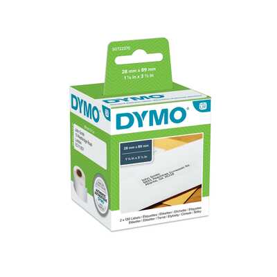 Standardowa etykieta adresowa DYMO - 89mm x 28mm, biała
