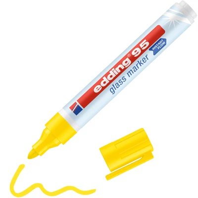 MARKER DO SZKŁA E-95 EDDING, 1,5-3MM, ŻÓŁTY